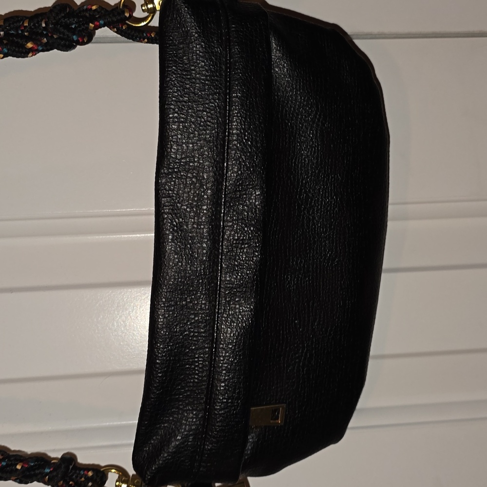 Anthropology Faux Leather Crossbody Convertible Bag - Picture 2 of 7